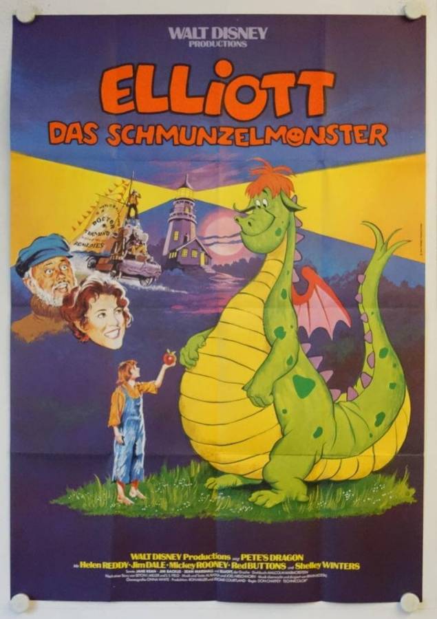 Petes Dragon original release german double panel movie poster